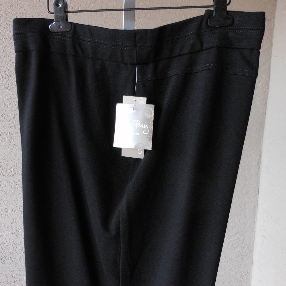 CORAL BAY Pull-on Black Pants